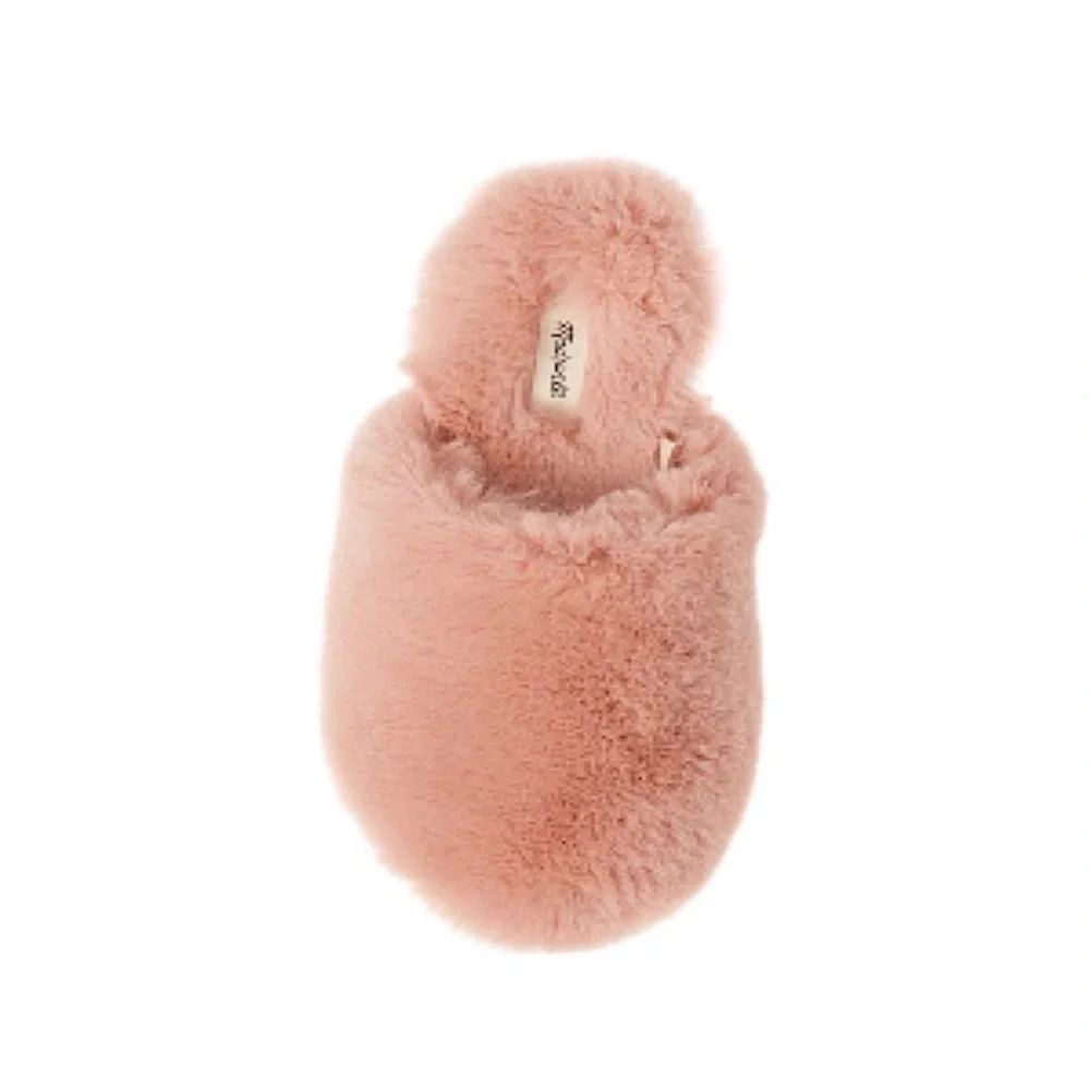 MADEWELL Pink Wallis Faux Fur Slipper SZ 10 - Picture 2 of 9